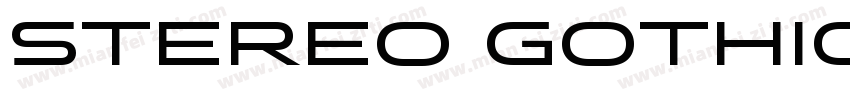 STEREO GOTHIC 100字体转换